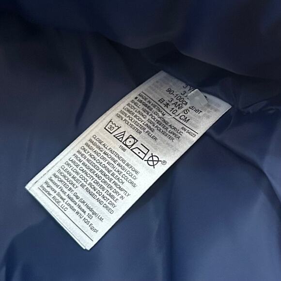 Baby Gap Puffer Vest Shades of Blue Fleece lined size 3 Zip Snaps - Picture 3 of 5